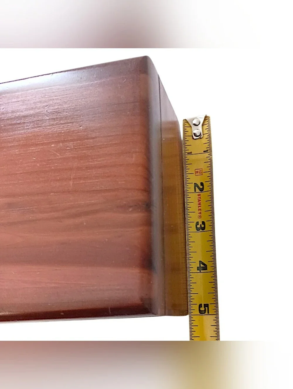 Vintage Lane Mini Cedar Hope Chest Jewelry Trinket Box Salesman Sample Has Key